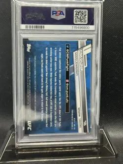 2017 Topps UFC Chrome CM Punk Refractor #18, PSA 10 - Image 2
