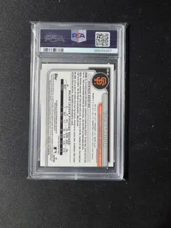 Kyle Harrison Auto /100 PSA 10 2024 Bowman Chrome Mini Diamond RC Brewers - Image 2