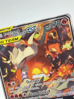 Reshiram & Charizard GX SM201 Pokemon Sun & Moon Black Star Promo Tag Team - Image 4
