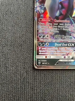 Darkrai GX 88/147 Burning Shadows Ultra Rare Pokemon Card LP+ MN- - Image 5