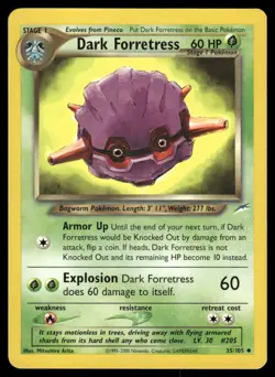 Pokemon Cards Dark Forretress 35/105 Unlimited Neo Destiny WOTC Uncommon LP - Image 1