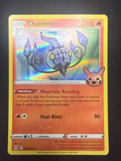Chandelure 026/196 | Lost Origin / Trick or Trade | Holo Rare Pokemon Card | NM- - Image 1