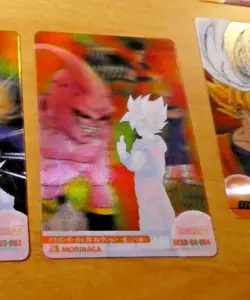 DRAGON BALL Z DBZ MORINAGA WAFER JAPANESE CARDDASS CARD 3D CARTE 004 JAPAN MINT - Image 2