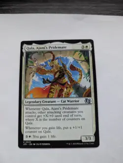 QALA, AJANI'S PRIDEMATE Anime Uncommon 0032 J25 MTG Magic FOUNDATIONS JUMPSTART - Image 1