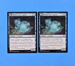 2x Mischievous Catgeist Catlike Curiosity Crimson Vow Mtg Creature Cat Spirit 69 - Image 1