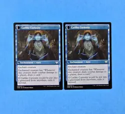 2x Mischievous Catgeist Catlike Curiosity Crimson Vow Mtg Creature Cat Spirit 69 - Image 2