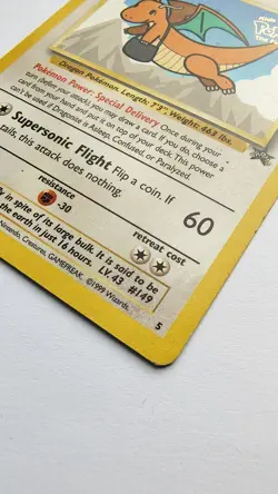 Pokemon TCG Dragonite Black Star Promo Card #5 Vintage 1999 - Image 2