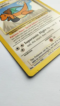 Pokemon TCG Dragonite Black Star Promo Card #5 Vintage 1999 - Image 3