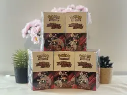 Pokemon Destined Rivals Half Booster Box 18-Pack New Sealed x 5 - ✅ In Hand ✅ - Image 1