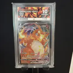 Pokemon TCG Charizard VMAX Darkness Ablaze Card 020/189 Ace 10 - Image 1