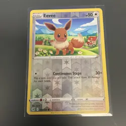 Eevee 205/264 Common Fusion Strike Pokemon Reverse Holo NM - Image 1