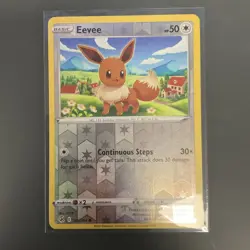 Eevee 205/264 Common Fusion Strike Pokemon Reverse Holo NM - Image 2