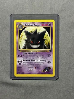 Pokemon Sabrina's Gengar Gym Challenge 29/132 Rare Wizards 2000 Card - Image 3