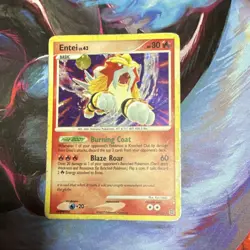 Pokemon Entei Secret Wonders Rare 4/132 Trading Card 2007 English - Image 1