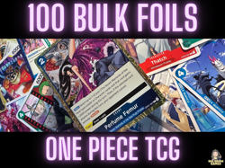 ONE PIECE TCG 100 FOIL CARD GAME BULK LOT INSTANT COLLECTION NM/M ENGLISH - Image 1