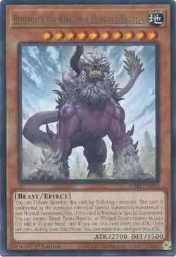 1x Behemoth the King of a Hundred Battles - 1st NM Eng YuGiOh - Justice Hunters - Image 1
