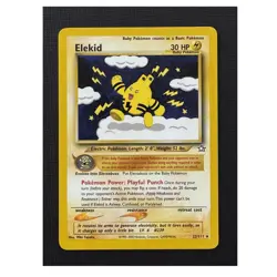 Pokemon Elekid 22/111 Neo Genesis Unlimited Regular Rare 30HP Baby TCG Card - Image 1