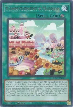 1x YummyusmentMignon - 1st Edition NM Eng YuGiOh - Justice Hunters - Image 1