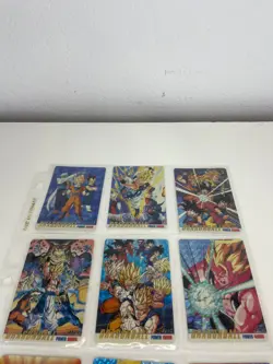 Vintage Dragon Ball Z Foil Card Lot (9 Cards) - Prism / Silver Collector Edition - Image 2