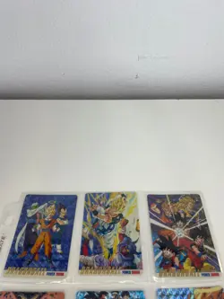 Vintage Dragon Ball Z Foil Card Lot (9 Cards) - Prism / Silver Collector Edition - Image 4