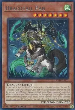 1x Dracotail Pan - 1st Edition NM Eng YuGiOh - Justice Hunters - Image 1