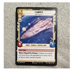 Star Wars Liberty Unit Card 9 Attack 7 Defense 8 Cost Andre Mealha 224/264 - Image 1