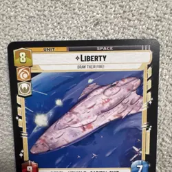 Star Wars Liberty Unit Card 9 Attack 7 Defense 8 Cost Andre Mealha 224/264 - Image 2