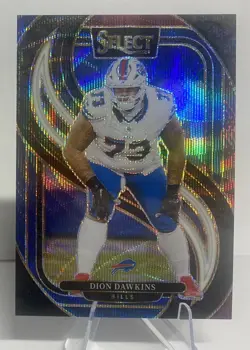 2024 Panini Select #152 Dion Dawkins Tri-Color Prizm #/249 Buffalo Bills - Image 1
