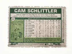 CAM SCHLITTLER 2026 TOPPS HERITAGE ROOKIE DECKLE EDGE SSP YANKEES RC Q4450 - Image 2