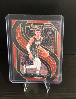 2024-25 Panini Select - Premier Level Victor Wembanyama #102 Red Scope Prizm... - Image 1