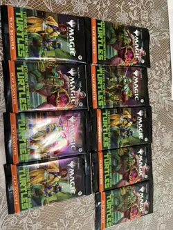 MTG TMNT 9x Play Booster Packs from Pizza Box - Image 1