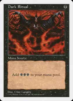 Dark Ritual 5th Edition HP MTG - Image 1