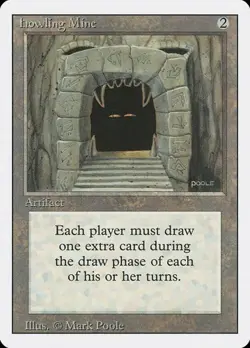 Howling Mine Revised Edition HP MTG - Image 1