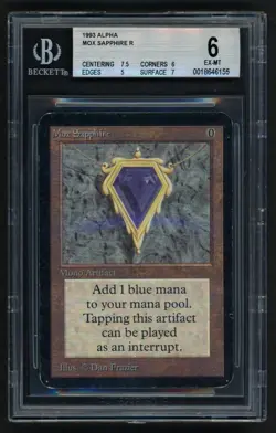 ***BGS 6 Alpha Mox Sapphire** MTG Alpha Magic Kid Icarus - Image 1