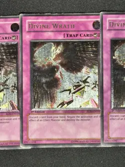 (3) Yugioh Divine Wrath RDS-EN050 1st Edition Ultimate Rare Holo - LP/MP - Image 2
