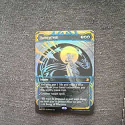 Magic: The Gathering Force of Will Foil Extended Art Mythic English Strixhaven - Image 1
