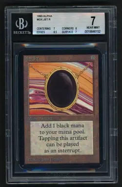 ***BGS 7 Alpha Mox Jet** MTG Alpha Magic Kid Icarus - Image 1