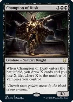 Champion of Dusk 124 Commander: Innistrad: Crimson Vow Magic: The Gathering NM/M - Image 1