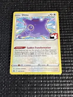 Ditto 107/159 Pokemon Prize Pack Series Stamped NM Crown Zenith - Image 1