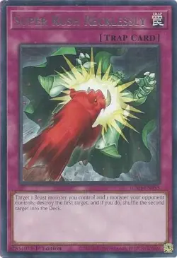 1x Super Rush Recklessly - 1st Edition NM Eng YuGiOh - Justice Hunters - Image 1