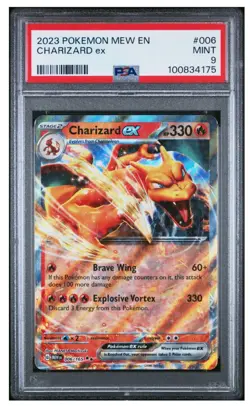 2023 POKEMON SV 151 - MEW EN #006/165 CHARIZARD EX PSA 9 - Image 1