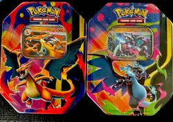 Pokemon Mega Charizard X And Y Tins. Set Of 2. Sealed! Brand New - Image 1