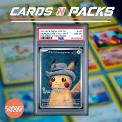 Carte Pokemon Pikachu with Grey Felt Hat POKEMON X VAN GOGH PSA 8 - Image 1