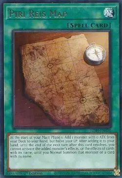 1x Piri Reis Map - 1st Edition NM Eng YuGiOh - Justice Hunters - Image 1