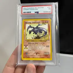 Shining Charizard 107/105 Neo Destiny Holo PSA 7 NM Pokemon TCG Secret Rare - Image 1