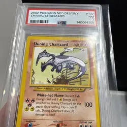 Shining Charizard 107/105 Neo Destiny Holo PSA 7 NM Pokemon TCG Secret Rare - Image 2
