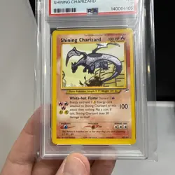 Shining Charizard 107/105 Neo Destiny Holo PSA 7 NM Pokemon TCG Secret Rare - Image 4