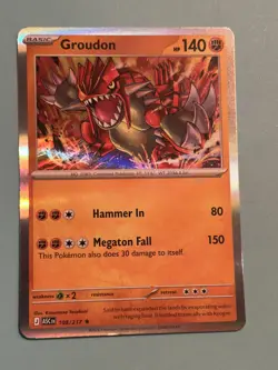 Groudon 108/217 Rare ME: Ascended Heroes Pokemon Holo Near Mint - Image 1