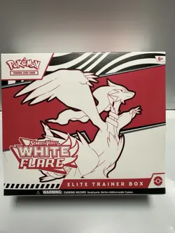 Pokemon TCG Scarlet Violet White Flare Elite Trainer Box Factory Sealed New - Image 1