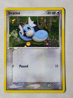 NM Dratini - Reverse Holo SWIRL #52 Team Rocket Returns Pokemon TCG - Image 1